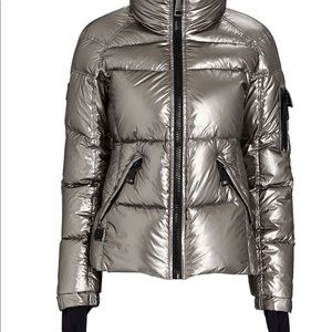 SAM. New York Silver Puffer Jacket Women’s Size XL. NWOT